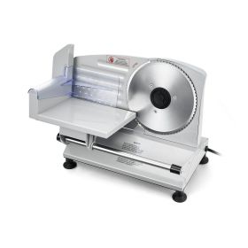 VEVOR Meat Slicer, 6.7 inch 150W Electric Deli Slicer Machine with two SUS420 Blades, 0-0.6 inch Adjustable Thickness